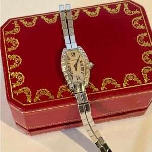 Cartier Lanieres  Diamond 18k  Bracelet Watch